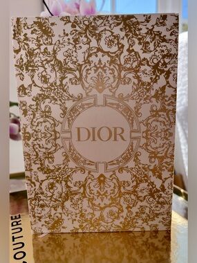 DIOR Gold Filigree Notebook NEW